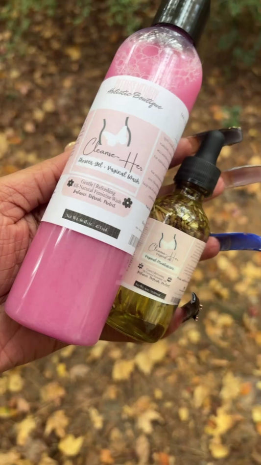CleanseHer Wash & oil set