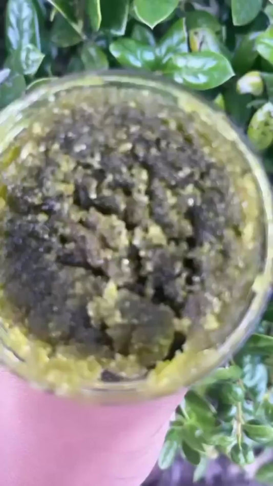 Green tea matcha scrub